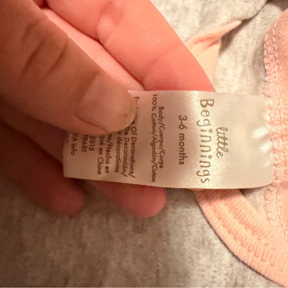 Assorted Baby Onesies Set - Pink, White, Cream - Picture 8 of 9